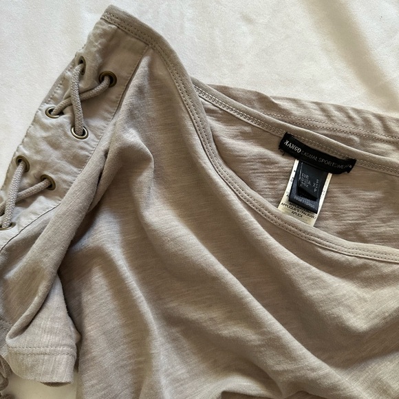 Mango One Shoulder Tie Top - Picture 3 of 3